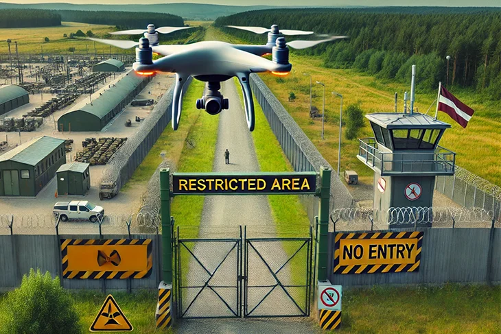 Gaisa telpas ierobežojumi Latvijā