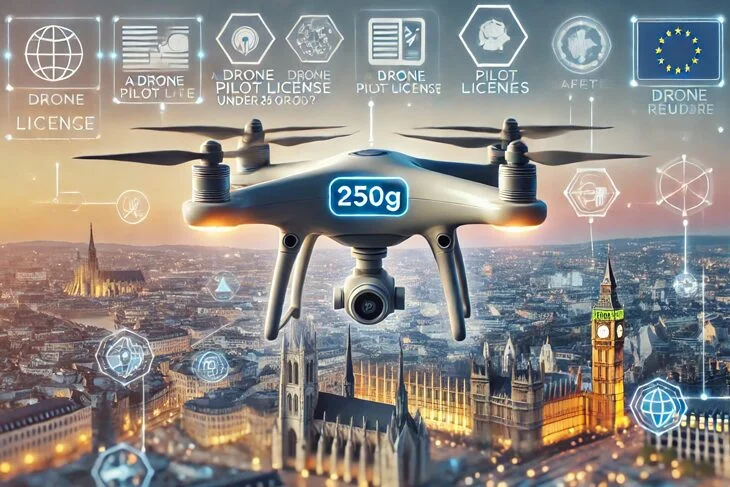 Vai nepieciešama pilotēšanas atļauja droniem, ja tas sver mazāk par 250g?
